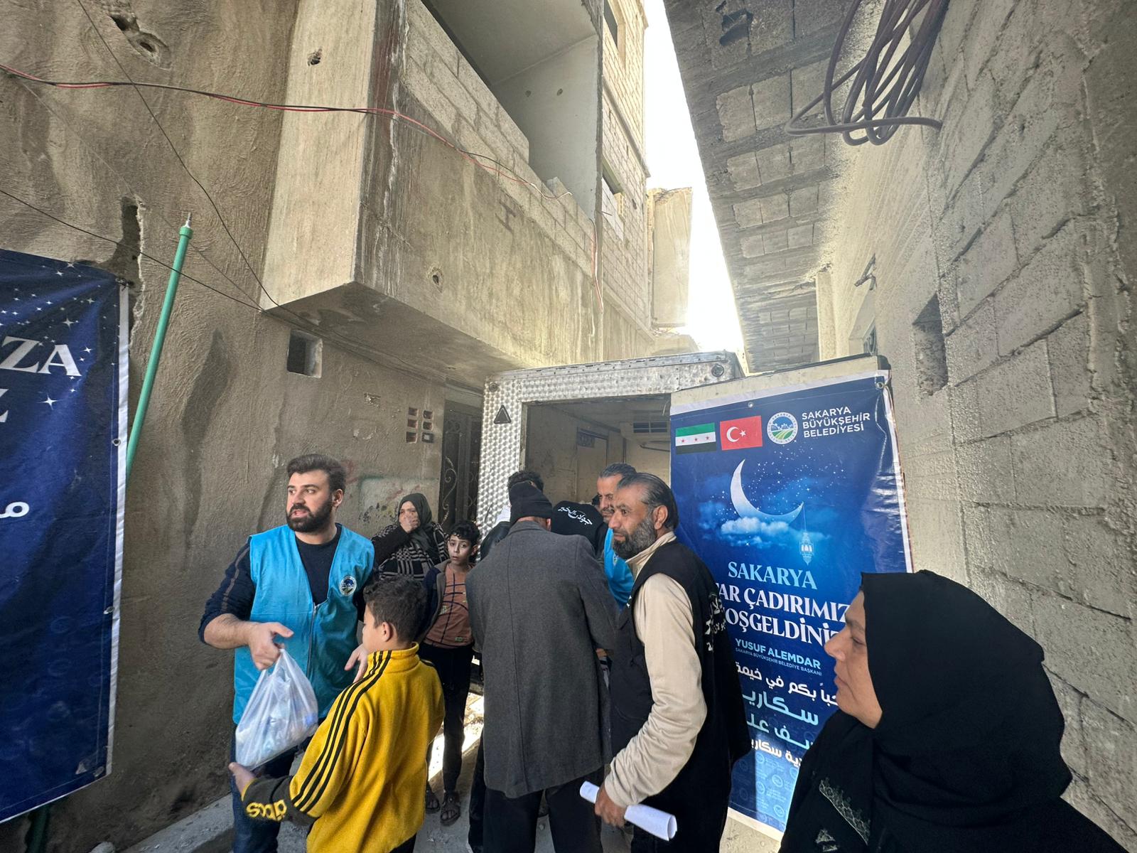 Sakarya’dan kardeş şehir Şam’da gönül sofraları