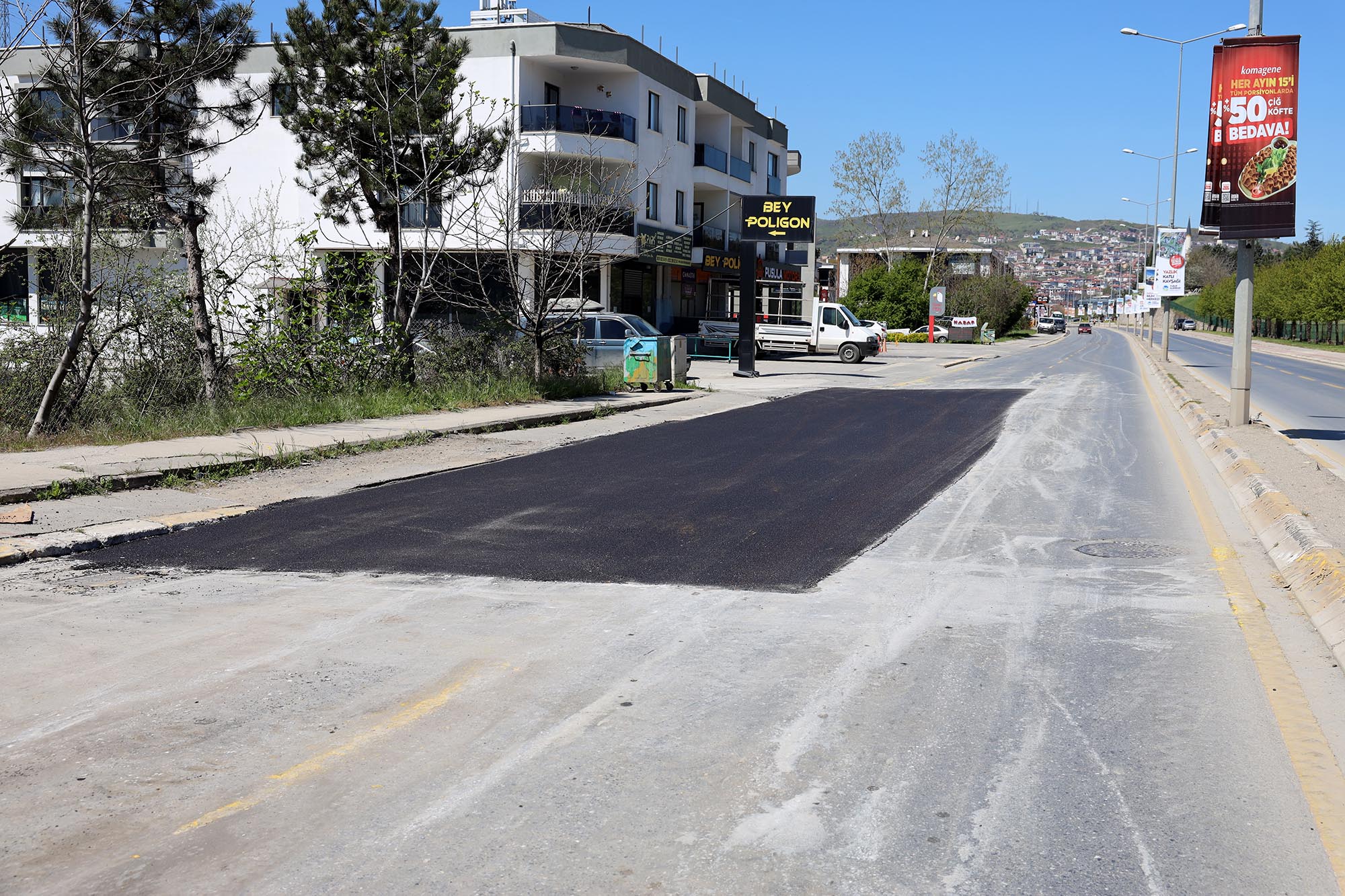 Büyükşehir’den asfalt sezonu öncesi önemli güzergahlarda iyileştirme çalışması