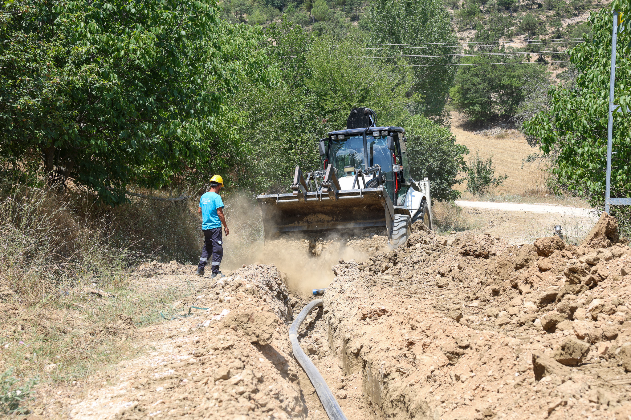 Taraklı Hark Mahallesi 2 bin metrelik yeni içme suyu hattı ile buluşuyor