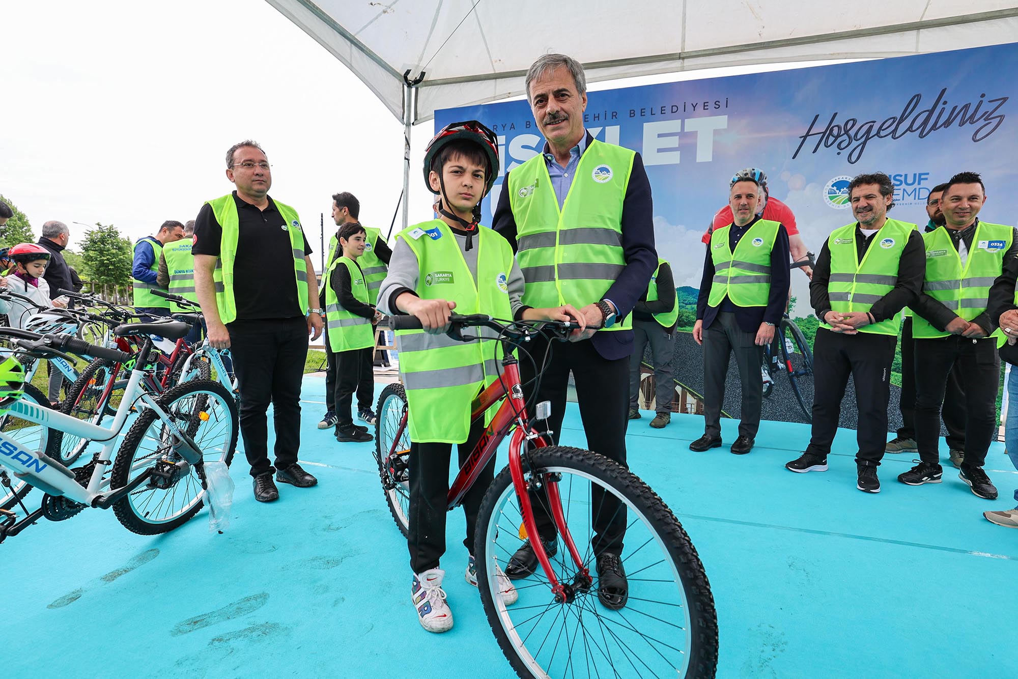 Trafik Haftası’nda pedallar şehrin merkezinde döndü