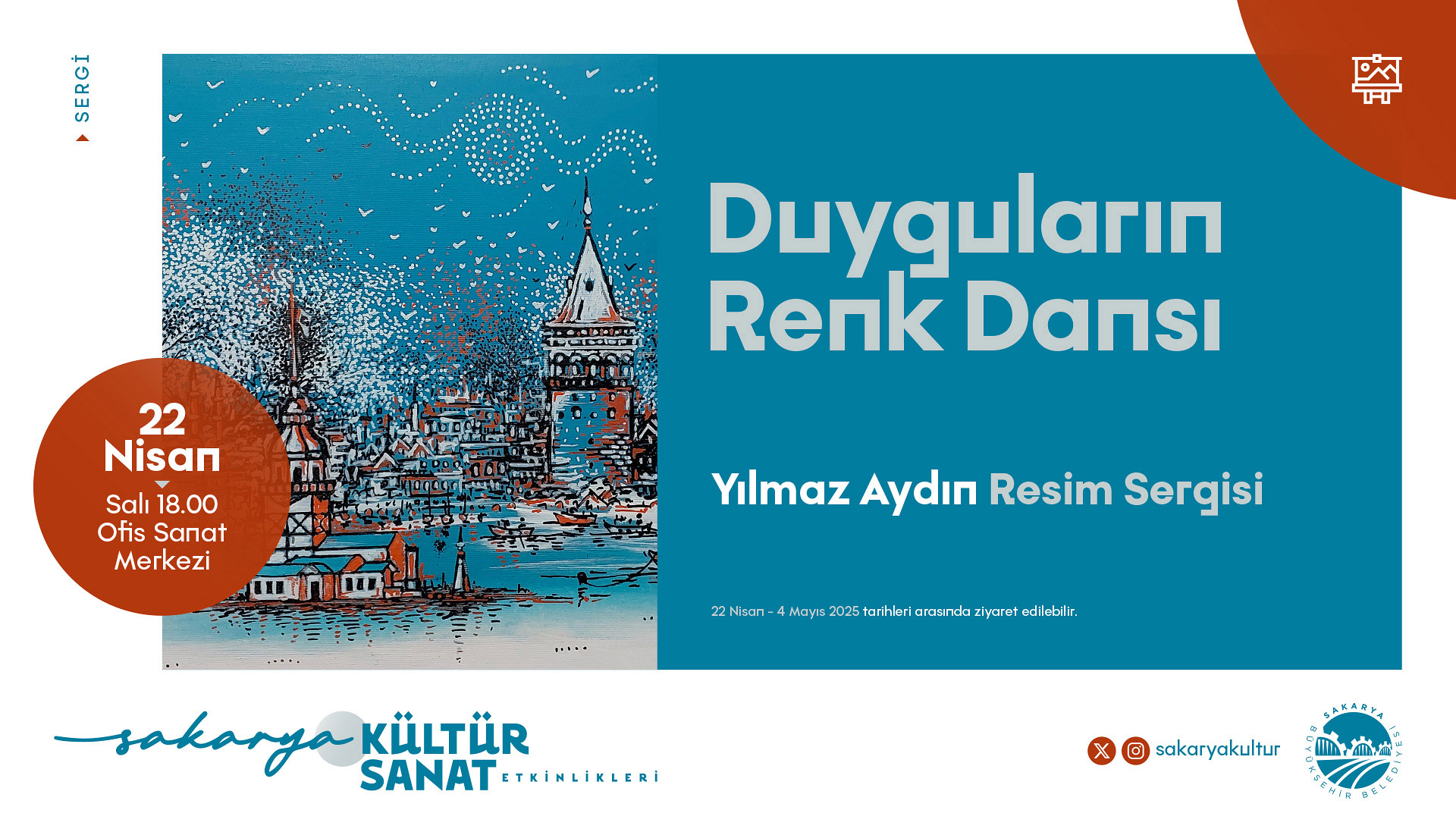 Ressam Yılmaz Aydın’ın “Duyguların Renk Dansı” sergisi OSM’de