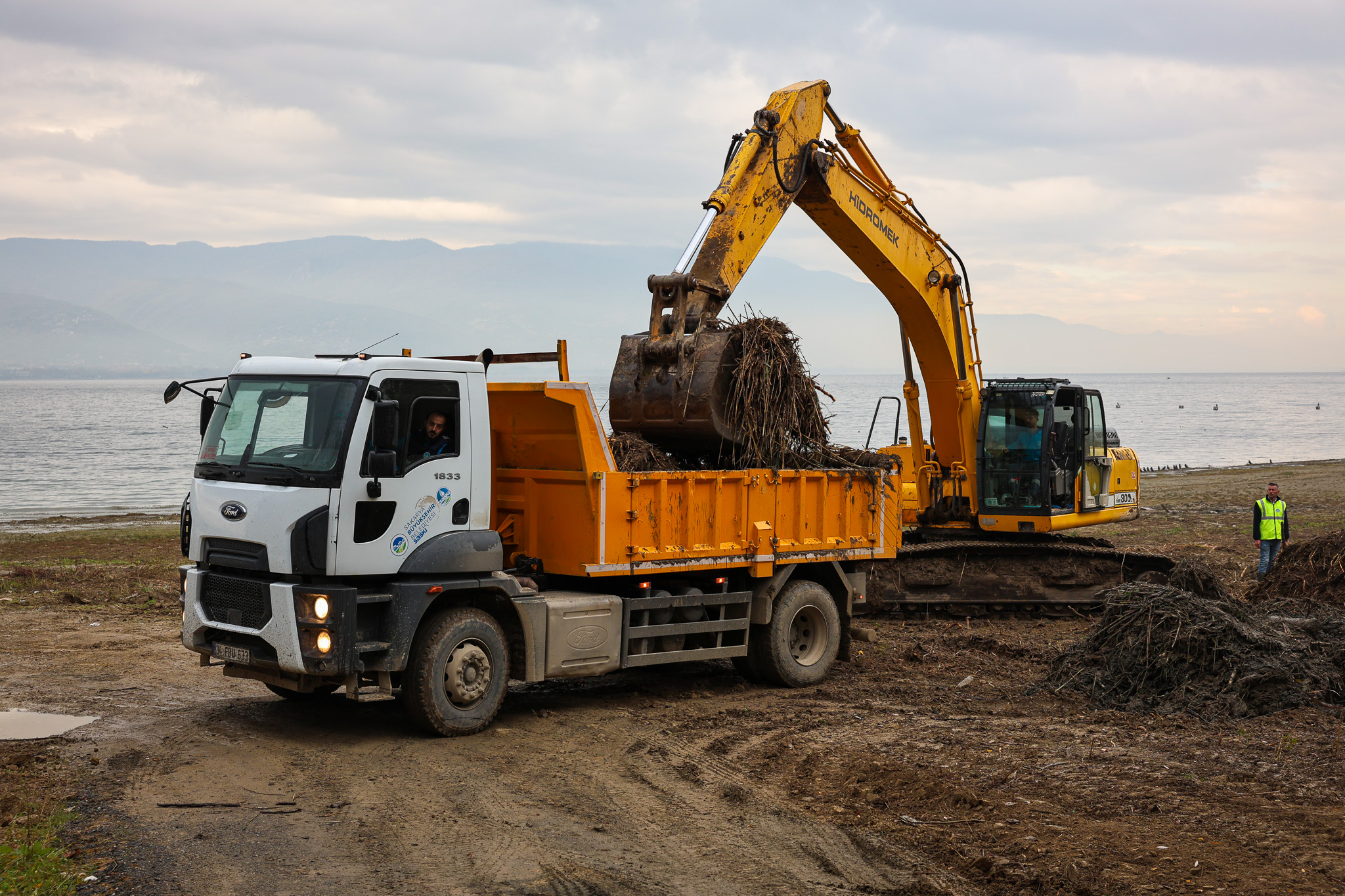 Sapanca Gölü kıyılarında ekosistemi koruyan temizlik çalışması sürüyor