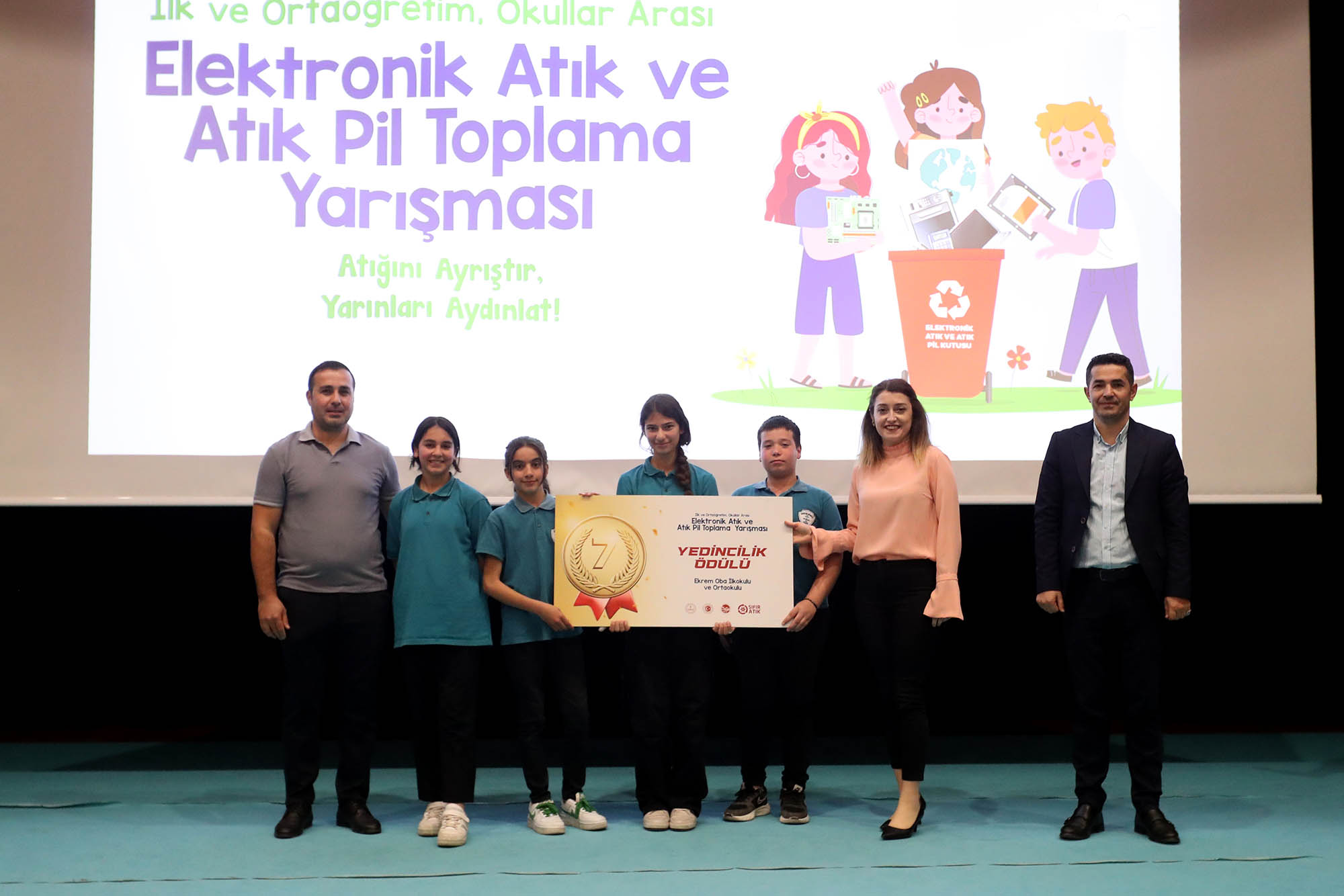Elektronik Atık ve Atık Pil yarışmasında okullar ödüllerini aldı