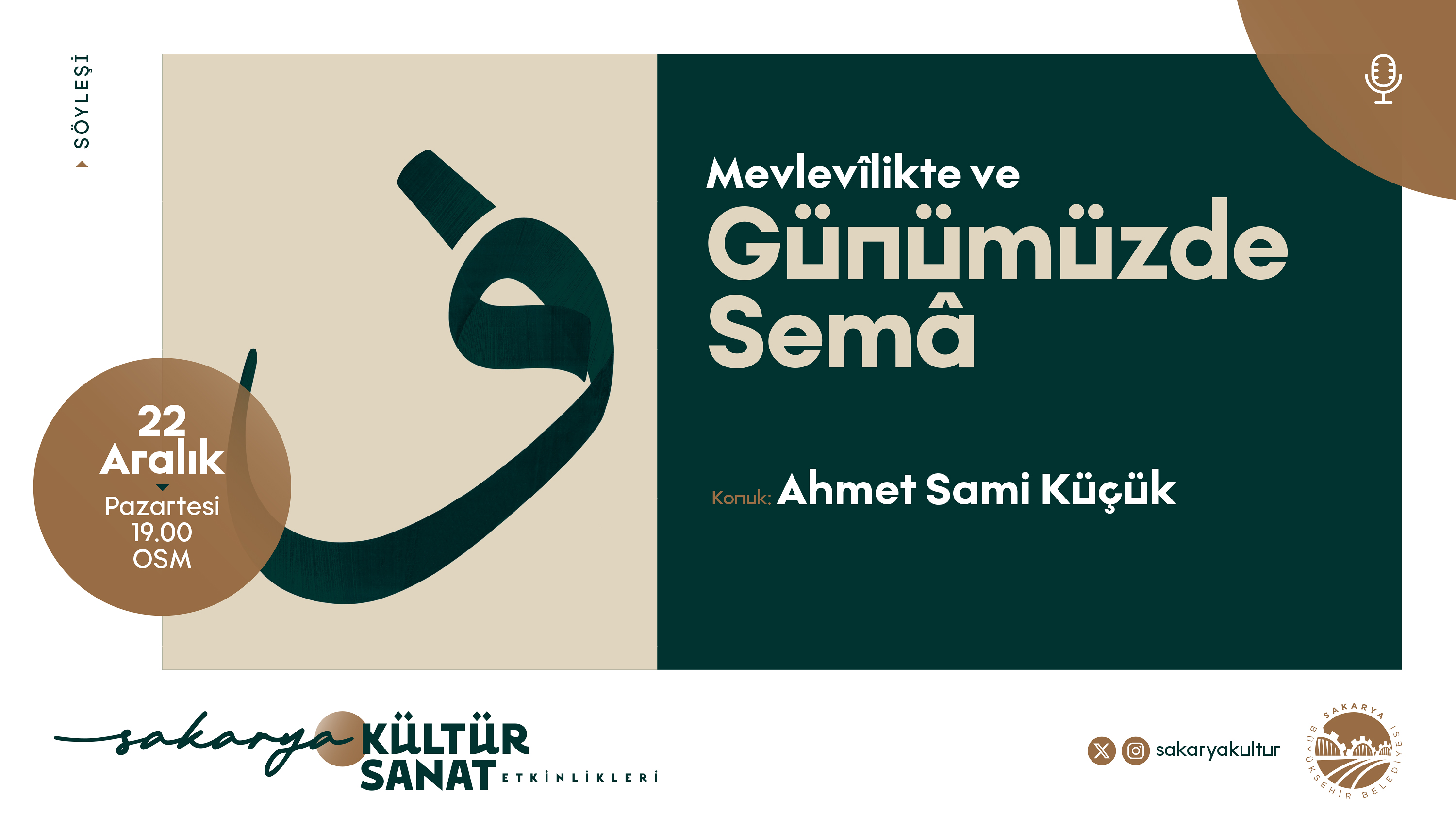 “Mevlevilikte ve Günümüzde Sema” söyleşisi OSM’de