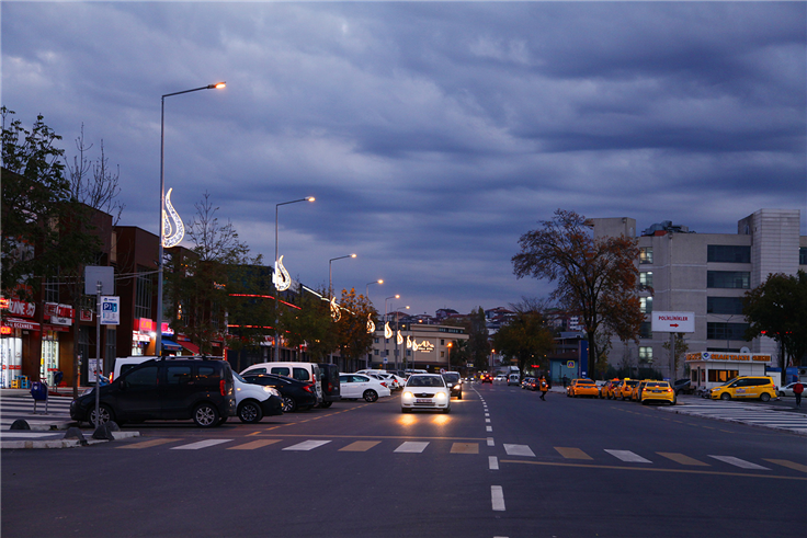 Lale motifli aydınlatmalar şehre çok yakıştı