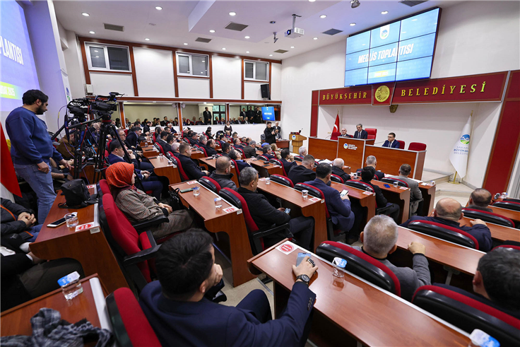Büyükşehir meclisi 58 gündem maddesiyle toplanıyor