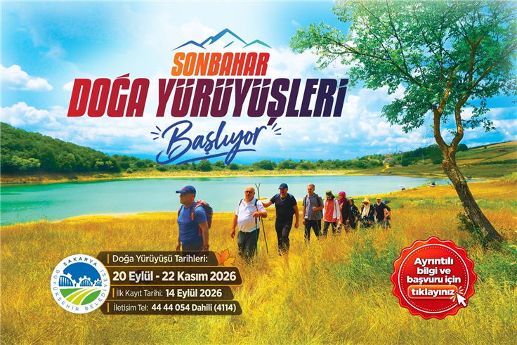 Büyükşehir’in Sonbahar Doğa Yürüyüşleri başlıyor