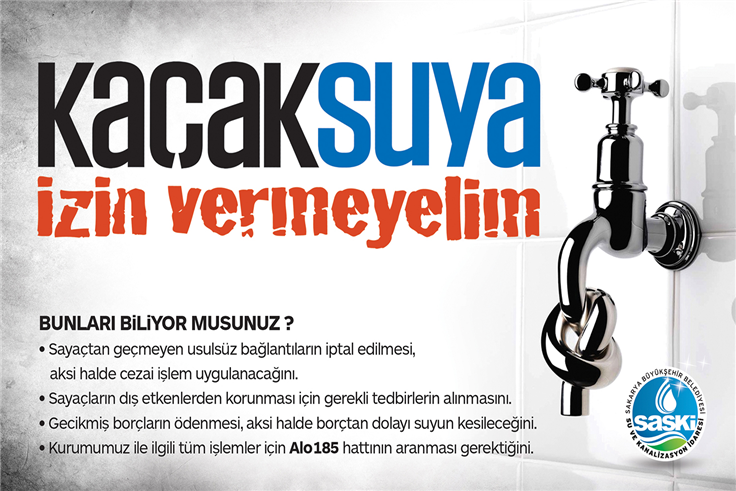 Kaçak suya geçit yok
