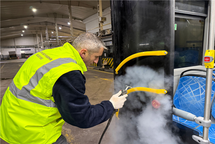 Büyükşehir’in toplu taşıma araçlarında hijyen önceliği en üst seviyede