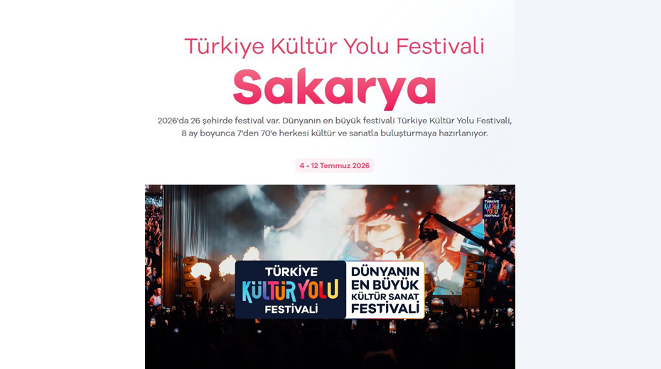 Kültür Yolu Festivali’nin Sakarya takvimi paylaşıldı: 9 sanatçı, tiyatrolar ve sergi geliyor…