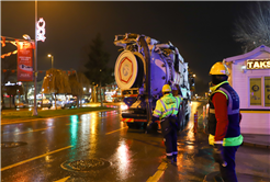 Temizlik ve bakım çalışmaları ile yağmur suyu hatları güvenli hale getirildi
