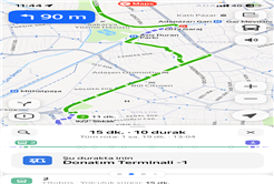 Toplu ulaşımda dijital ağ genişliyor: Google Maps’ten sonra Yandex’te