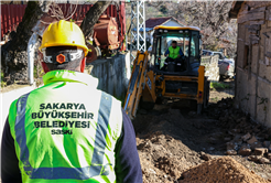 Merkeze 85 kilometre uzaklıktaki Taraklı Alballar’da altyapı dönüşümü başladı