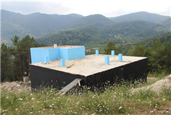 Şehrin modern içmesuyu depoları devrede