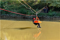 Büyükşehir’in itfaiyecileri Sakarya Nehri üzerinde nefes kesti