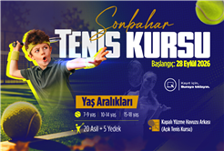 Sonbahar Spor Okulu’nda tenis heyecanı başlıyor