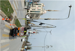 Kaza sonrası dağılan ışığa anında müdahale