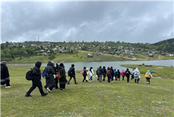 Doğa tutkunları Karagöl’ün cennet doğasını adım adım keşfetti 