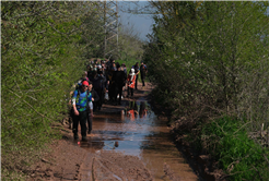 10 kilometre boyunca gördükleri her bir ayrıntıya hayran kaldılar