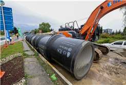 Arifiye’nin 12 kilometrelik dev altyapı projesi kısa sürede yüzde 50 seviyesine geldi