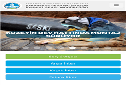 SASKİ’ye dair her şey mobilde