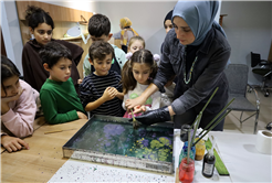 Ara tatilin en renkli programı: Anne ve çocuklar SAMEK’te birlikte üretti