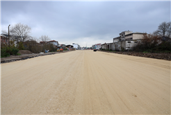 Şehir merkezinin beklediği bağlantı yolunda üstyapı çalışmalarına geçildi