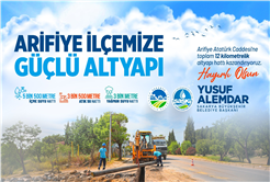 Arifiye Atatürk Caddesi sağlam altyapıyla buluşuyor