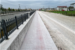 Karacasu’nun yeni cadde ve yaşam alanı hızla tamamlanıyor