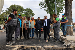 Yazlık Kavşağı ile Millet Bahçesi arasındaki yol çalışmaları tamamlandı