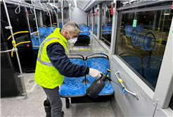 Büyükşehir’in toplu taşıma araçlarında hijyen önceliği en üst seviyede