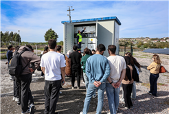 Geleceğin enerji uzmanları SASKİ’nin elektrik üretim tesislerini inceledi
