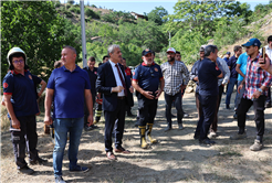 Başkan Yusuf Alemdar yangın felaketinin yaşandığı Taraklı’da: “Gelişmeleri yakından takip ediyoruz”