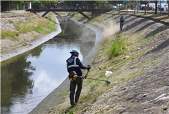Çark Deresi’nin çevresi temizleniyor