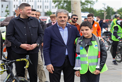 Trafik Haftası’nda pedallar şehrin merkezinde döndü