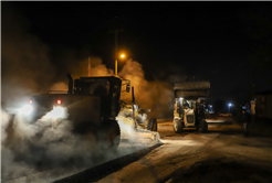 Altyapısı tamamlanan 18 Nisan Caddesi’ne 750 ton asfalt
