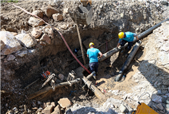 Yazlık’ın trafik yükünü azaltacak yola SASKİ’den güçlü altyapı desteği