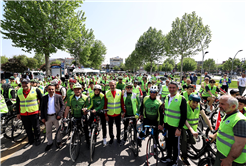 Trafik Haftası’nda pedallar farkındalık için çevrildi