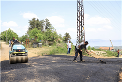 Büyükşehir’den Mahmudiye’ye güçlü altyapı ve 200 ton asfalt