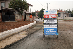 Hanlı-OSB duble yolunda önce kaldırım ve bisiklet yolu, ardından asfalta geçilecek