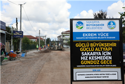 Büyükşehir Belediyesi Kaynarca’nın dev altyapı projesinin yüzde 20’si tamamladı