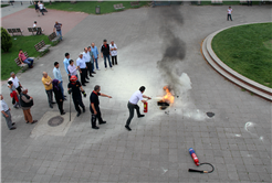 Büyükşehir’de yangın tatbikatı