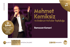 Mehmet Kemiksiz Ramazan konseriyle Sakaryalılarla buluşuyor