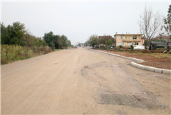 Hanlı-OSB duble yolunda önce kaldırım ve bisiklet yolu, ardından asfalta geçilecek
