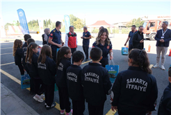 Minikler itfaiyeci oldu, afet bilincini deneyimledi: Yangın, deprem, acil durum…