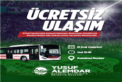 Büyükşehir’den Sakaryaspor maçı için ücretsiz ring seferi