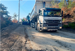 Büyükşehir’den şehrin en uzak noktasında asfalt atağı