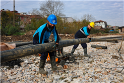 Alparslan Türkeş Caddesi’nde duble yol öncesi altyapı güçlendiriliyor