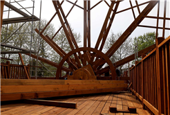 Şehrin kültürel simgesi Tarihi Çark’ta titiz çalışma devam ediyor