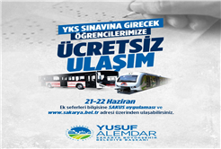 21-22 Haziran’da YKS adaylarına otobüs ve ADARAY ücretsiz